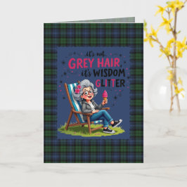 ブラックウォッチ 古代スコットランド タータン ユーモア カード