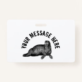 ブラックウォラスシンプルイラストレーション バッジ