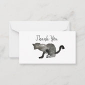 ブラックウォーターかっこいカラー猫 ノートカード (正面)