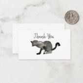 ブラックウォーターかっこいカラー猫 ノートカード (正面/裏面インサイチュ)