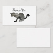 ブラックウォーターかっこいカラー猫 ノートカード (正面/裏面)