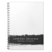 ブラックウォーターのスプラッシュノートブパーソナライズされたック ノートブック (正面)