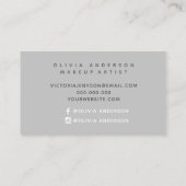 ブラックウォーターのブラシストロークあなたのロゴをアップロード 名刺 (裏面)