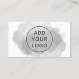 ブラックウォーターのブラシストロークあなたのロゴをアップロード 名刺