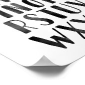 ブラックウォーターカラーアルファベットABC子供部屋デコール ポスター (角)