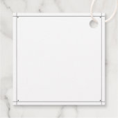 ブラックウォーターカラーカボンプキンベビーシャワー感謝してい フェイバータグ (裏面)