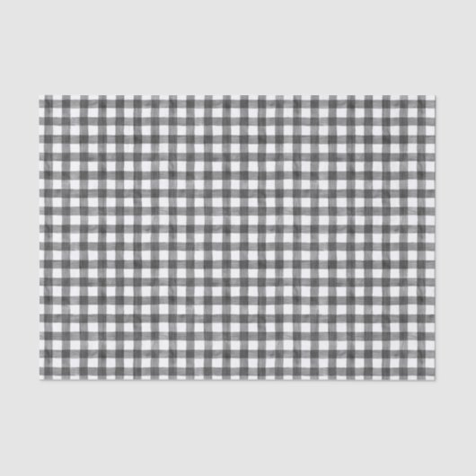 ブラックウォーターカラーギンガムティッシュペーパー 薄葉紙 (正面)
