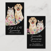 ブラックウォーターカラードッグズキャッツペットトリマー 名刺 (正面/裏面)