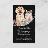 ブラックウォーターカラードッグズキャッツペットトリマー 名刺 (裏面)