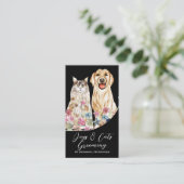 ブラックウォーターカラードッグズキャッツペットトリマー 名刺 (スタンド正面)