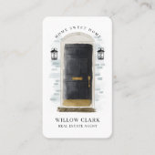 ブラックウォーターカラーフロントドア実在エステートエージェント 名刺 (正面)