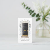 ブラックウォーターカラーフロントドア実在エステートエージェント 名刺 (スタンド正面)