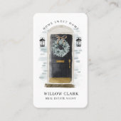 ブラックウォーターカラー前面ドアリース写真とロゴ 名刺 (正面)