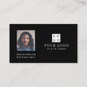 ブラックウォーターカラー前面ドアリース写真とロゴ 名刺 (裏面)