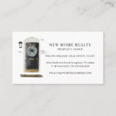 ブラックウォーターカラー前面ドアリース写真とロゴ 名刺 (正面)