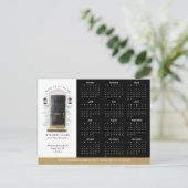 ブラックウォーターカラー実在ドアエステートカレンダー2025 ポストカード (スタンド正面)