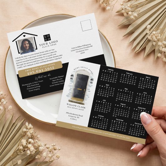 ブラックウォーターカラー実在ドアエステートカレンダー2025 ポストカード