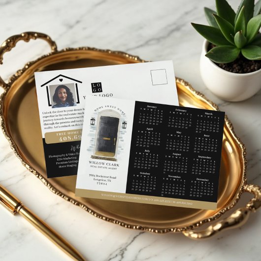 ブラックウォーターカラー実在ドアエステートカレンダー2025 ポストカード