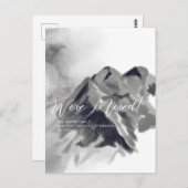 ブラックウォーターカラー山々の動きのお知らせ ポストカード (正面/裏面)