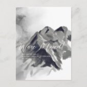 ブラックウォーターカラー山々の動きのお知らせ ポストカード (正面)