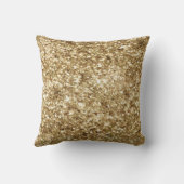 ブラックウォーターカラー感動的金ゴールドユニコーン クッション (裏面)