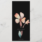 ブラックウォーターカラー青葉色ミニマ結婚リスト メニュー (裏面)