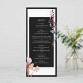 ブラックウォーターカラー青葉色ミニマ結婚リスト メニュー (スタンド正面)