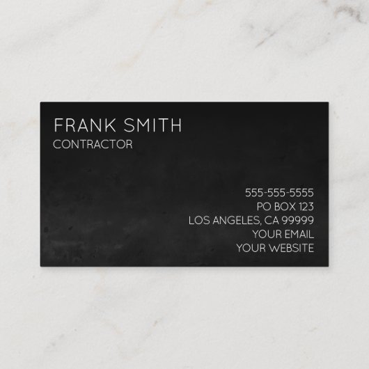 ブラックウォーターグラデーションカラー 名刺 (裏面)