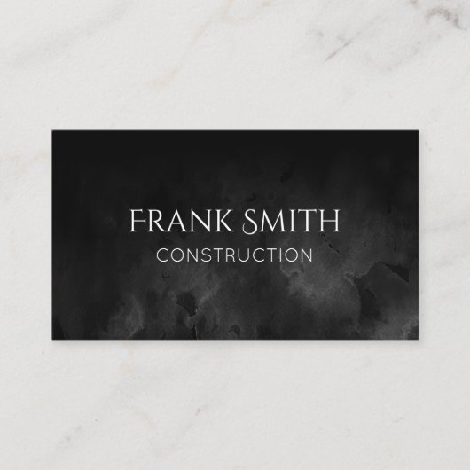 ブラックウォーターグラデーションカラー 名刺 (正面)