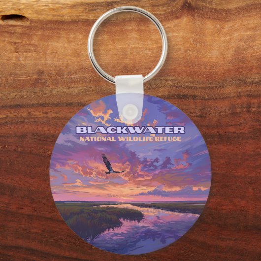 ブラックウォーター国立野生生物保護公園メリーランド キーホルダー (正面)