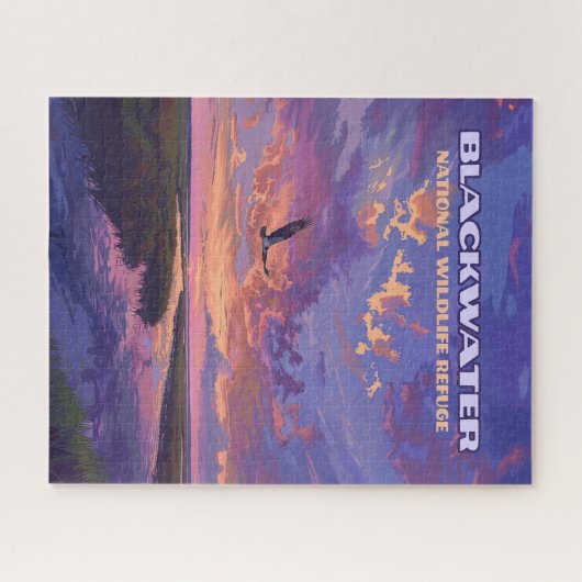 ブラックウォーター国立野生生物保護公園メリーランド ジグソーパズル (横)