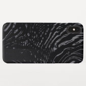 ブラックウォーター波状デザイン Case-Mate iPhoneケース (裏面(横))