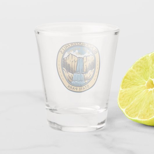 ブラックウォーター滝州パークウェストバージニアバッジ ショットグラス (裏面)