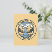 ブラックウォーター滝州パークウェストバージニアバッジ ポストカード (スタンド正面)