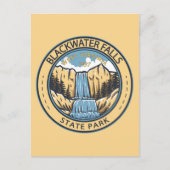 ブラックウォーター滝州パークウェストバージニアバッジ ポストカード (正面)
