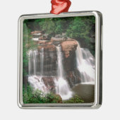 ブラックウォーター滝，ウェストバージニア，風光明媚， メタルオーナメント (左)