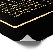 ブラックウォーター結婚カラーフローラの座席表12 ポスター (角)