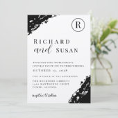 ブラックウォーター結婚カラー 招待状 (スタンド正面)