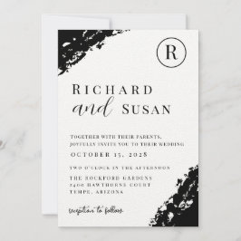 ブラックウォーター結婚カラー 招待状