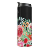 ブラックウォーター色のフローラカスタムブライドメイド名 タンブラー (回転右)