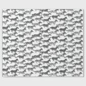 ブラックウォーター色の馬 ラッピングペーパー (フラット)