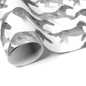 ブラックウォーター色の馬 ラッピングペーパー (ロールコーナー)