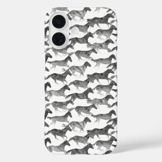 ブラックウォーター色の馬 Case-Mate iPhoneケース (裏面)