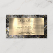 ブラックウォーター色金ゴールド静脈名刺 名刺 (裏面)