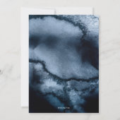 ブラックウォーター色21歳の誕生日の招待状 招待状 (裏面)