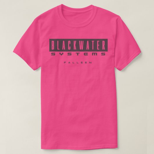 ブラックウォーター・システム Tシャツ (デザイン正面)
