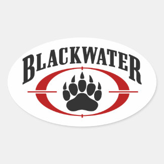 ブラックウォーター 楕円形シール