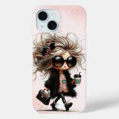 ブラックウォータ予測できなーカラーアーバンガールコーヒ走ー Case-Mate iPhoneケース (裏面)