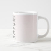 ブラックウォータ感動的ーの単語金ゴールドハート ジャンボコーヒーマグカップ (右)