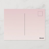 ブラックウォータ感動的ーの単語金ゴールドハート ポストカード (裏面)